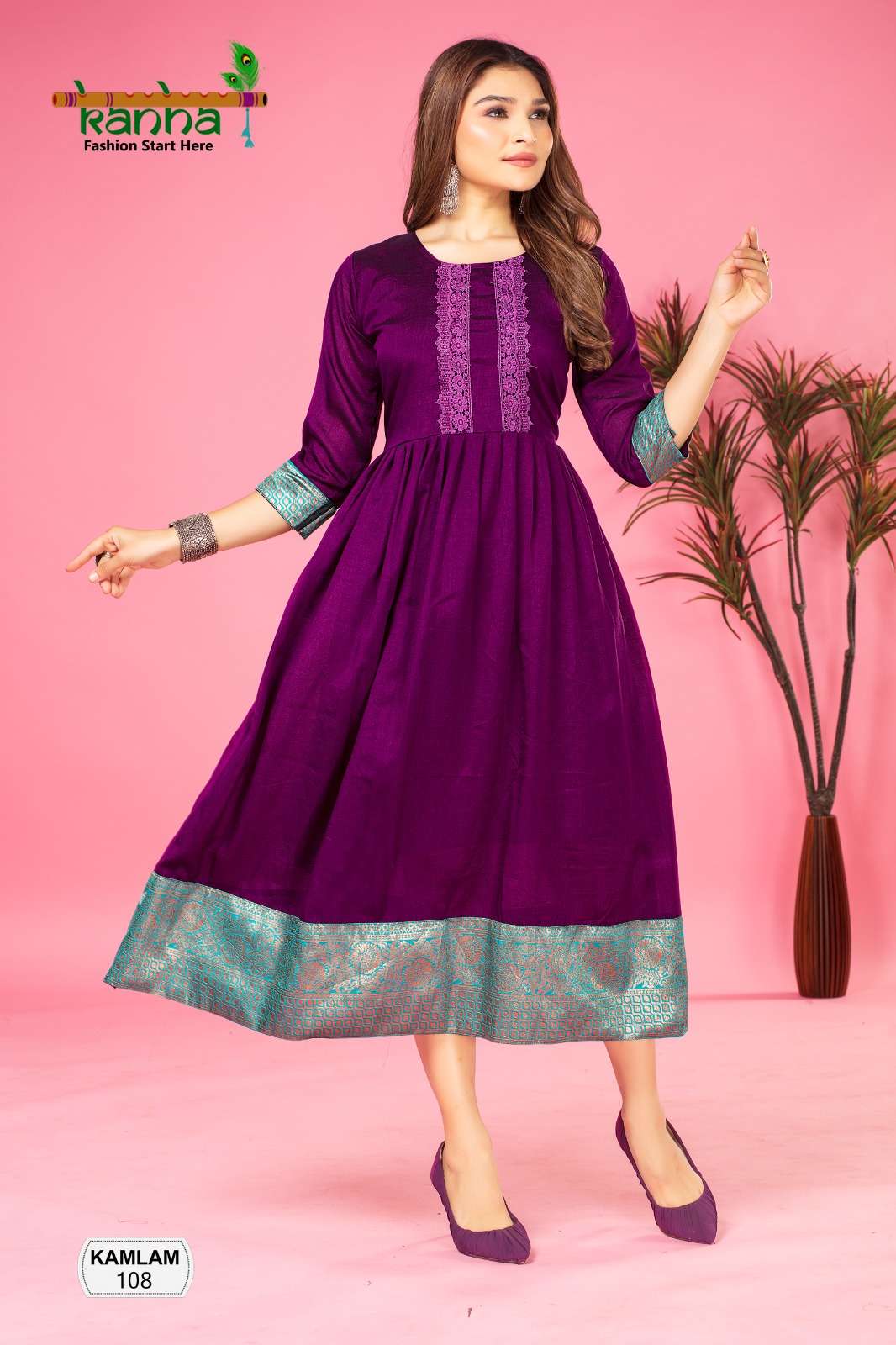 KAMLAM BUY KANHA DESIGNER PARTY WEAR LOWEST PRICE KURTIS SETS