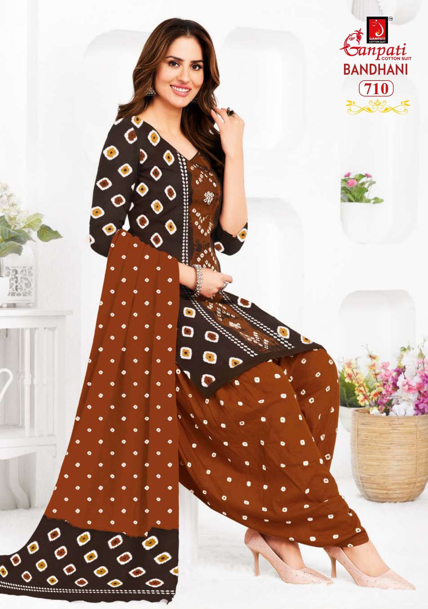 BANDHANI VOL 7 BUY GANPATI WHOLESALE COTTON SALWAR SUIT