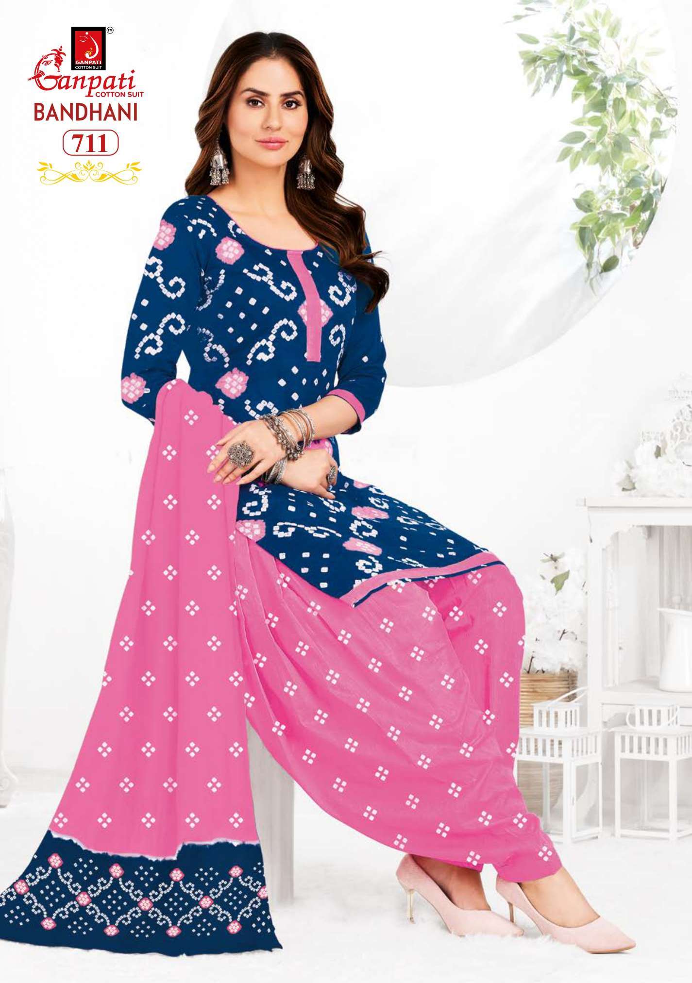 BANDHANI VOL 7 BUY GANPATI WHOLESALE COTTON SALWAR SUIT